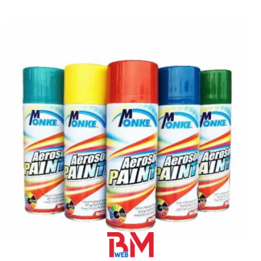 Sơn xịt mạ Inox, mạ Crom cao cấp Monke 400ml, màu cực đẹp không mù