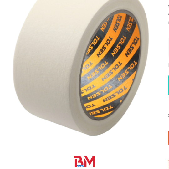 Băng keo giấy 48mm - 50 yards màu trắng