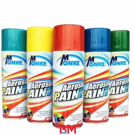 Sơn xịt mạ Inox, mạ Crom cao cấp Monke 400ml, màu cực đẹp không mù